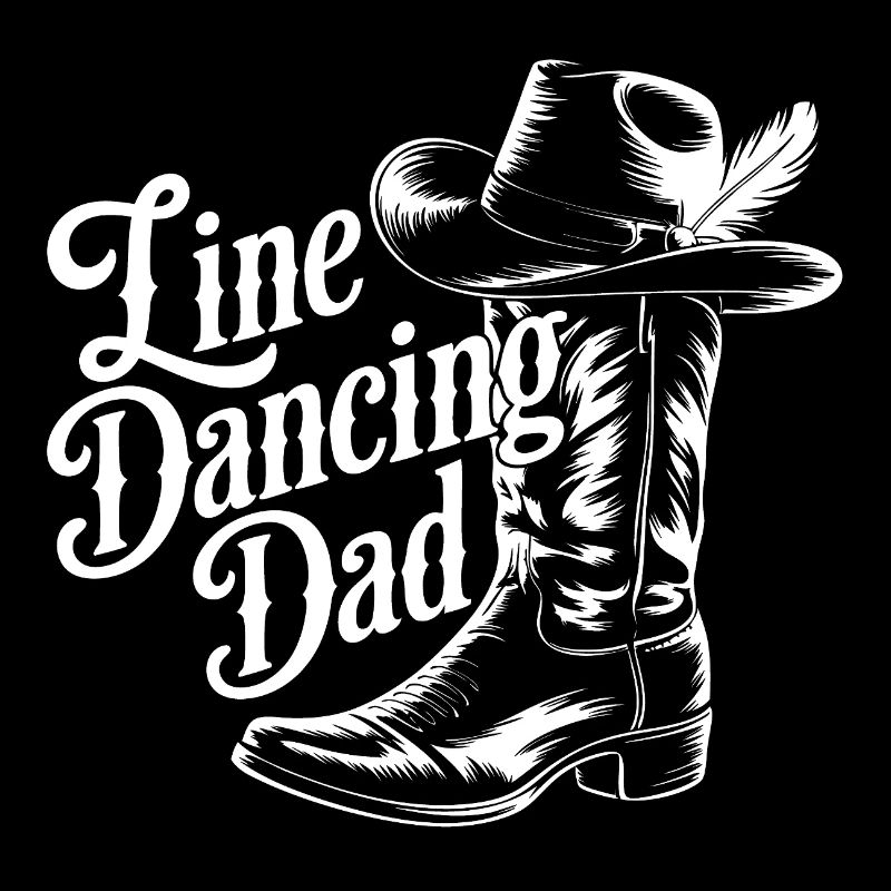 Western Dad Line Dancer Design