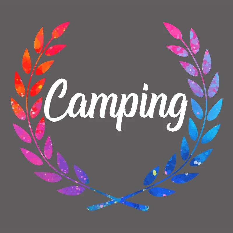 Camping Farblaurel Script