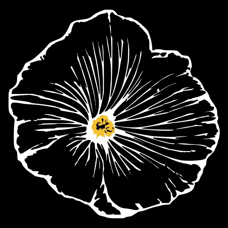 Fleur, Noir, Fleurs, Noir, Fleur