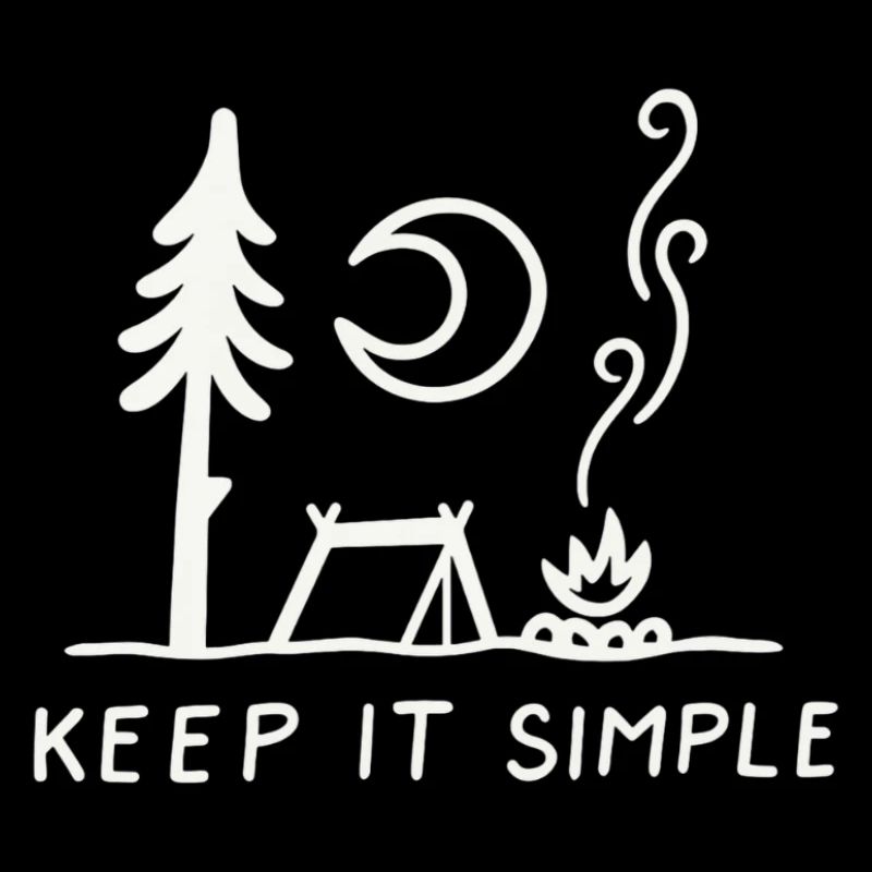 Minimal Camping Skizze: Keep It Simple