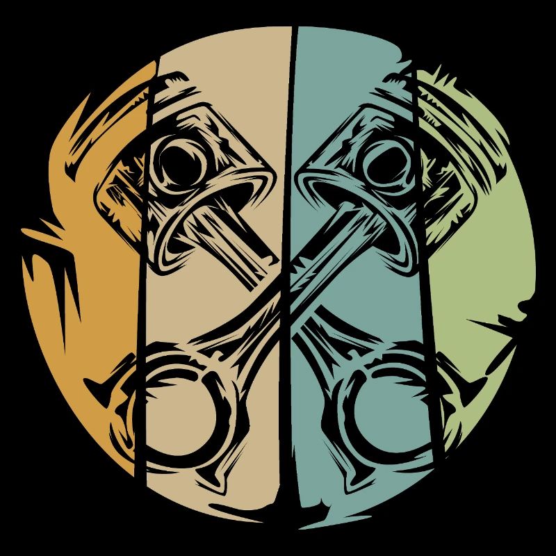 Retro piston engine design for bikers