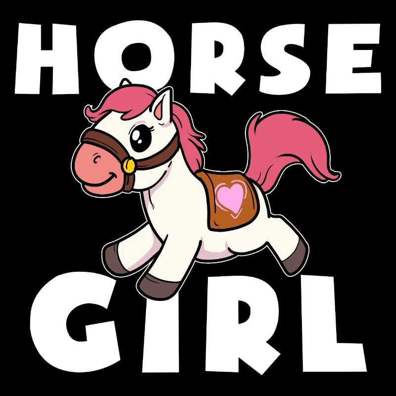Niedliches Pony Pferde Mädchen