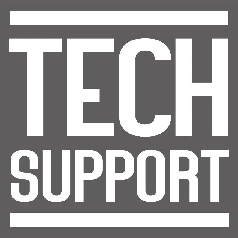 Tech Support Bold Logo Tee
