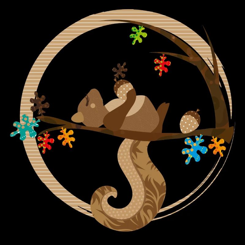 A squirrel is sleeping