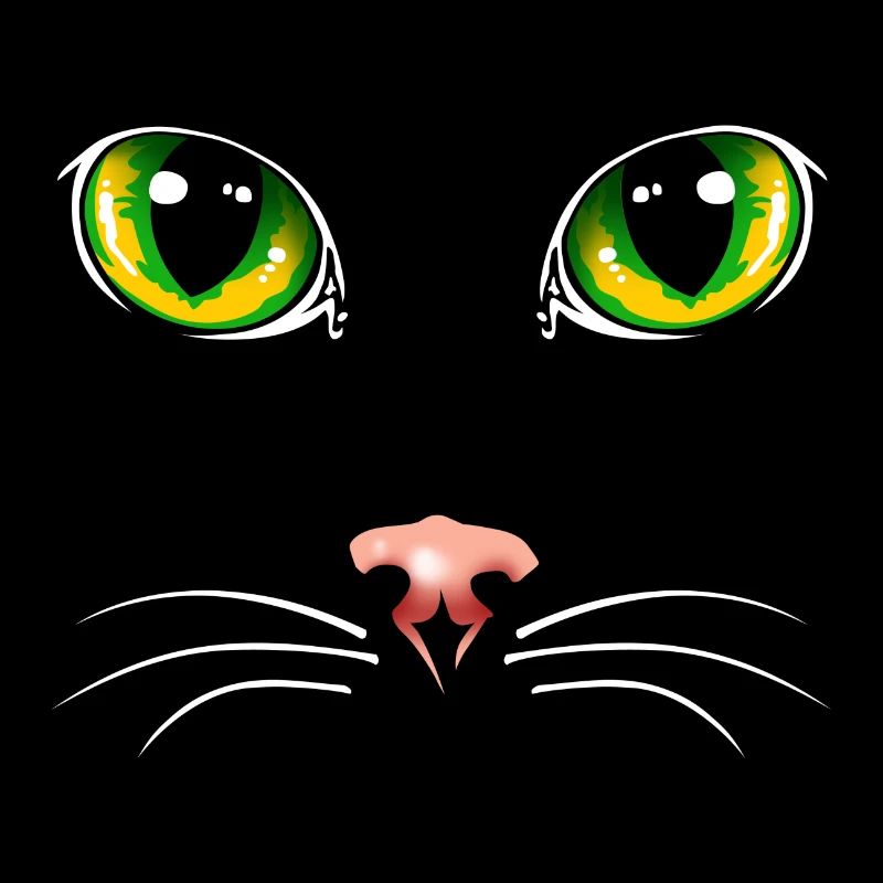 Yeux de chat noir