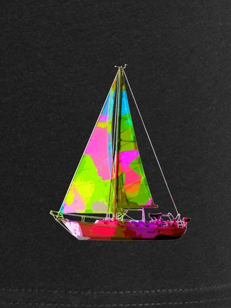 Buntes Segelboot