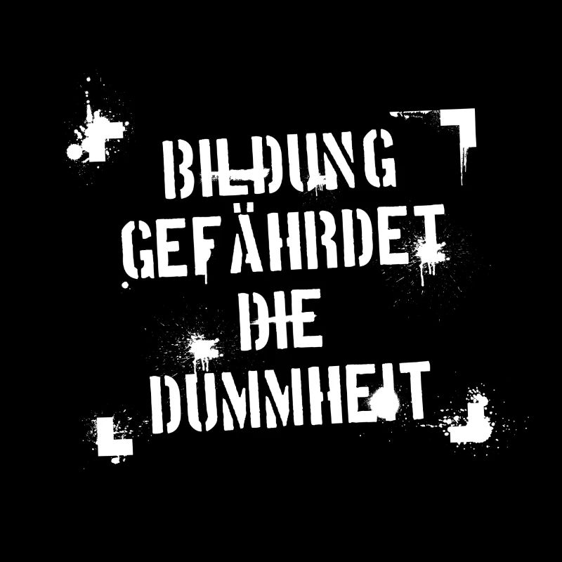Bildung gefährdet - weiß