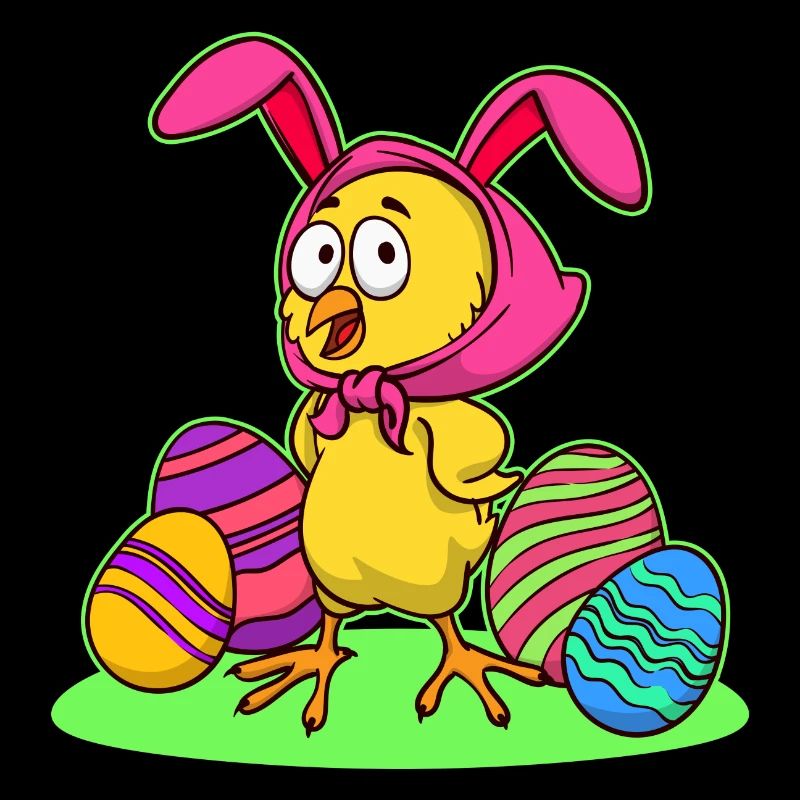 Easter chick chick easter happy easter eggs