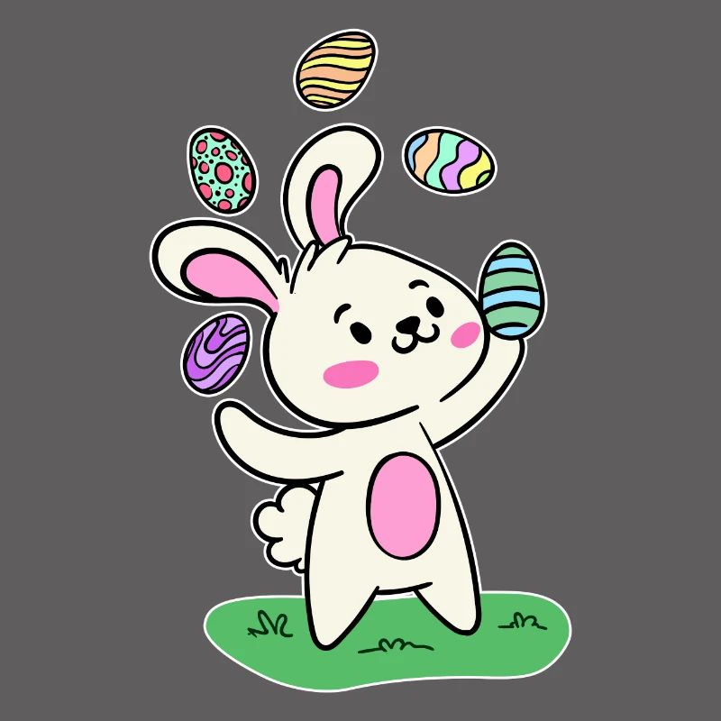 Easter bunny Easter bunny Easter eggs Happy Easter