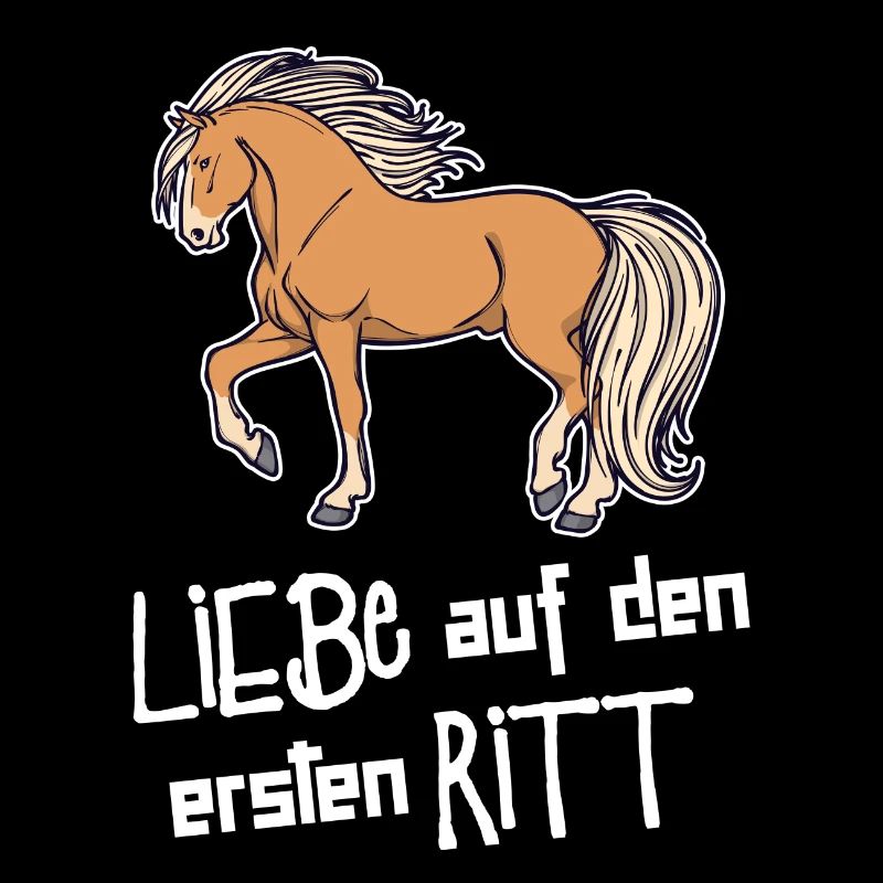 Pferde Reiten Pferdeliebe Statement Islandpferde