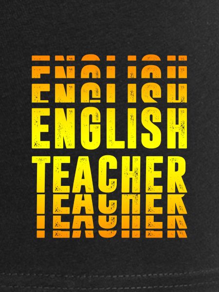 Design de professeur d'anglais