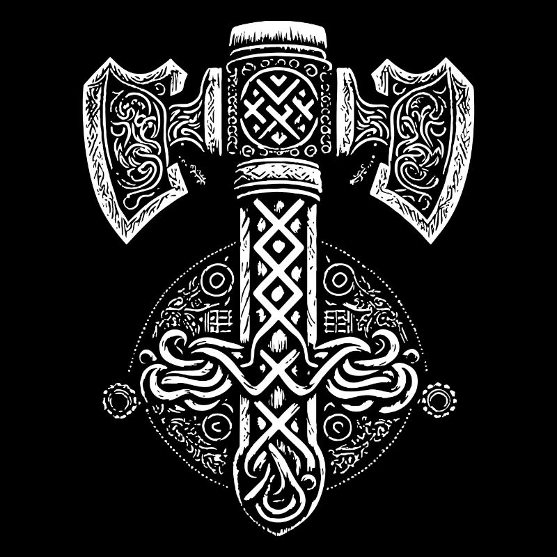 Symbol der Wikinger Mjöllnir