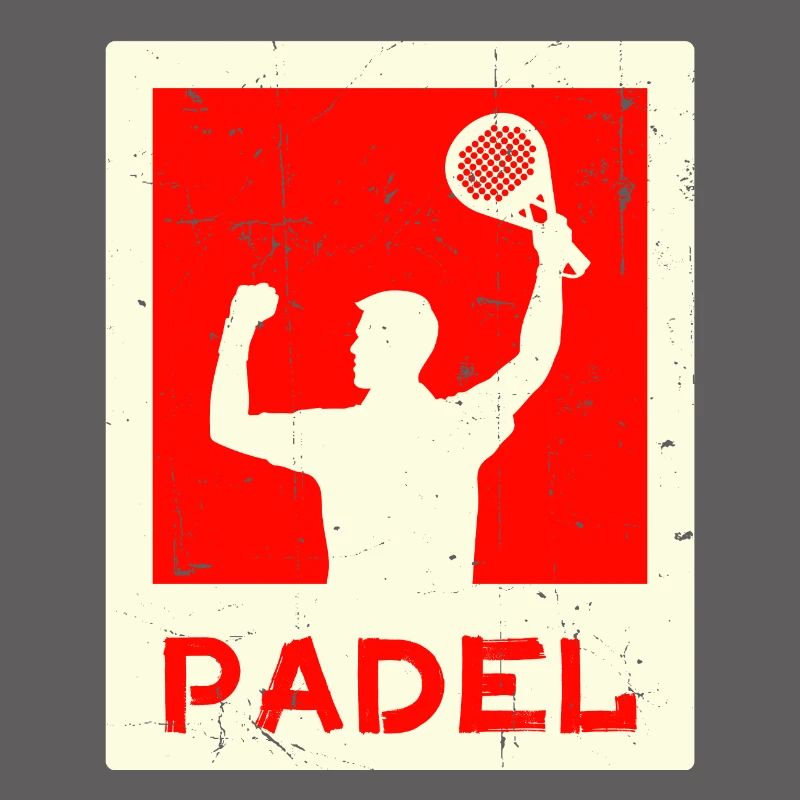 Leisure Training Player Saying Racket Padel