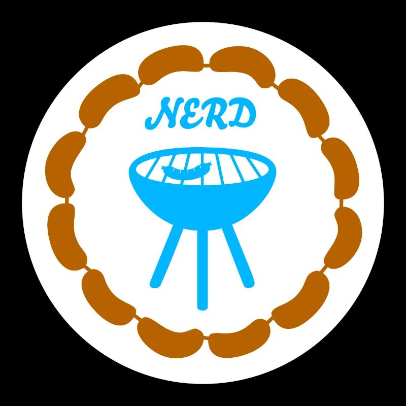 Sausage Chain Grilling Nerd Camping Bratwurst Grill