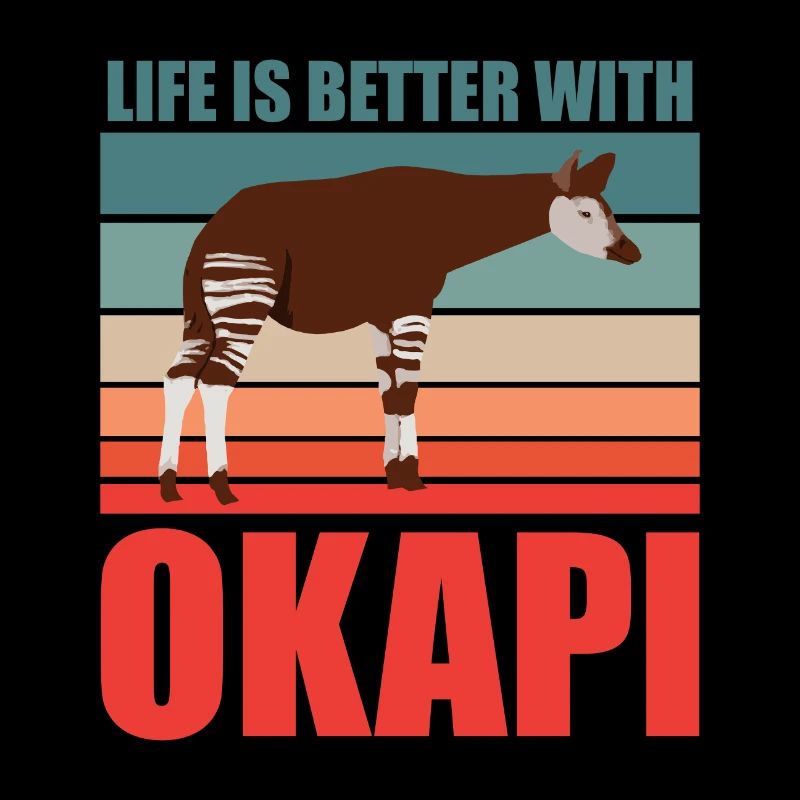 Okapi in harmony with nature