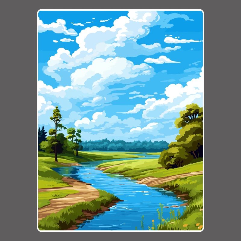 Lower Oder Valley Germany Travel Poster Souvenir