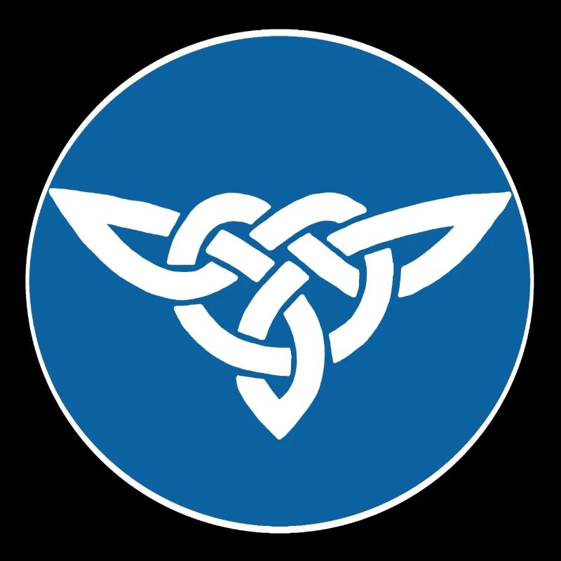Oiseau celte bleu