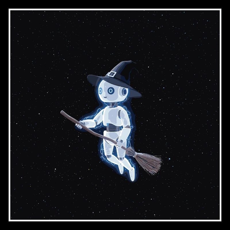 Robot sorcière dans l'espace