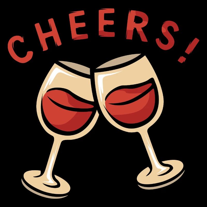 Cheers! Two wine glasses