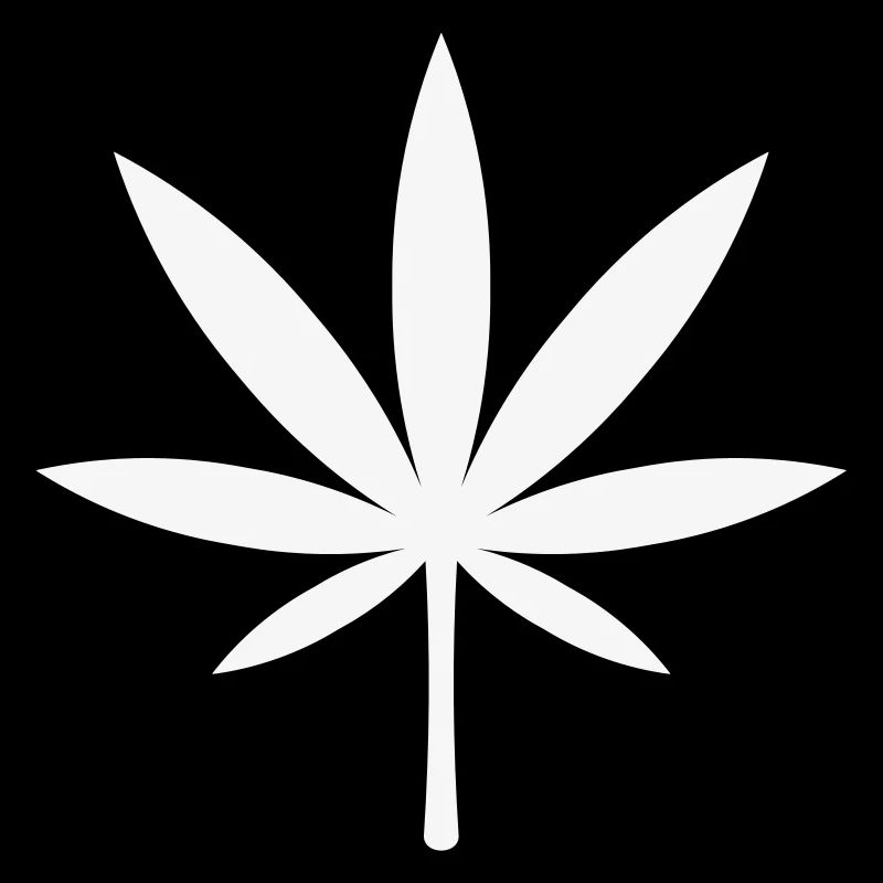 Cannabis / Marijuana / Feuille de chanvre (blanc)