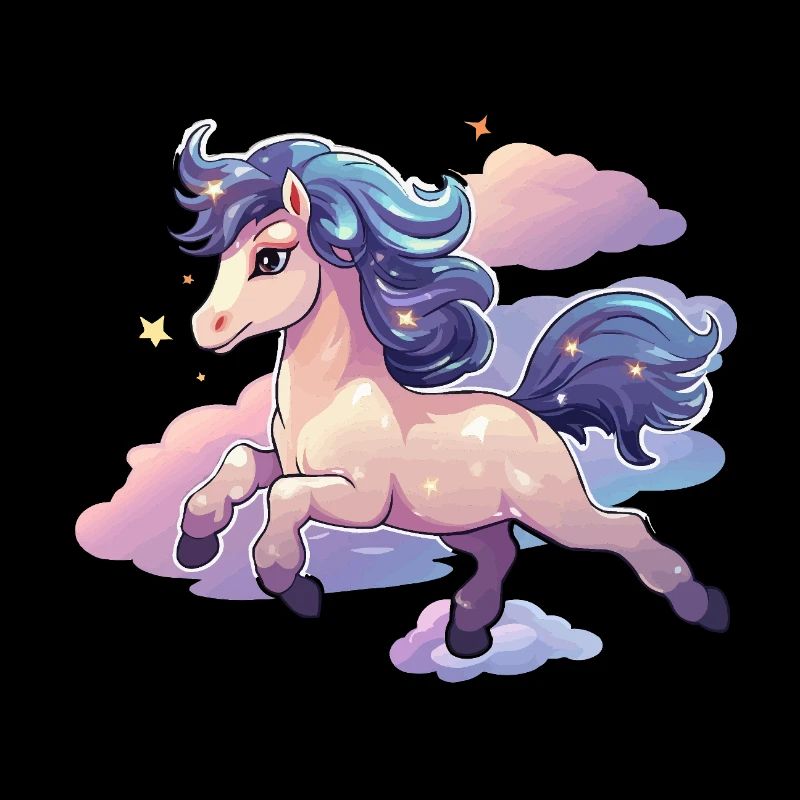 PastelUnicorn over clouds