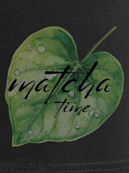 Matcha, feuille, vert, temps