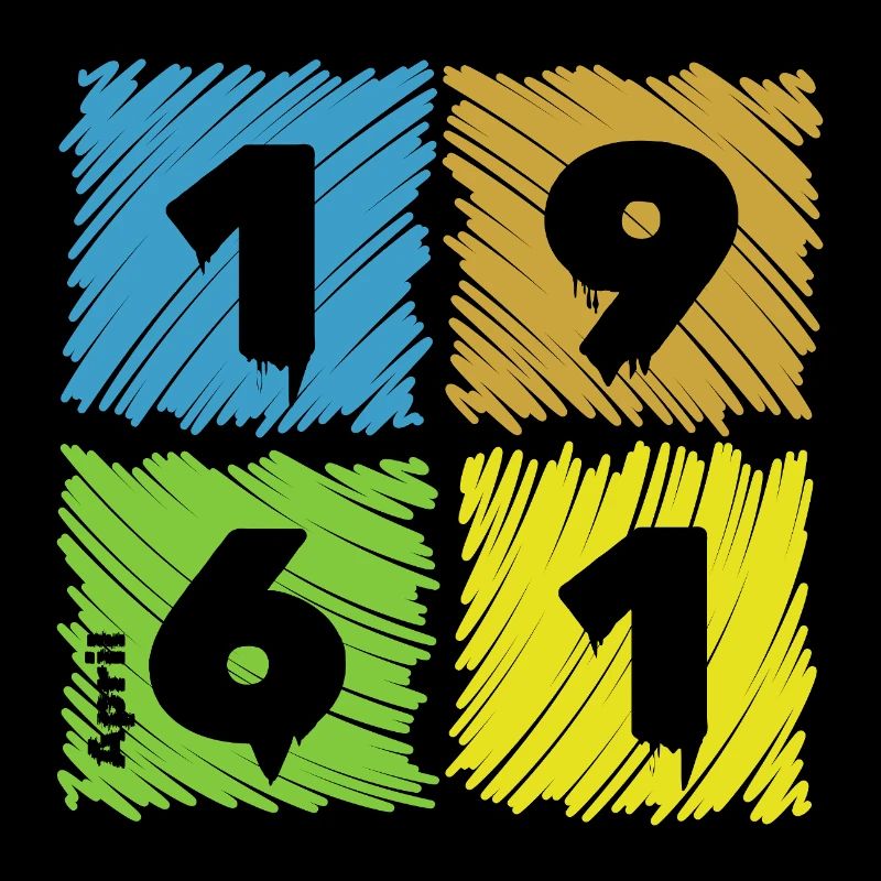 65. Geburtstag Farbige Patches since 04/1961