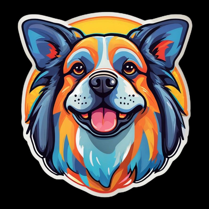 Regenbogenhund-Lächeln