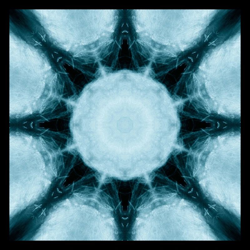 Eisiger Mandala Kaleidoskop