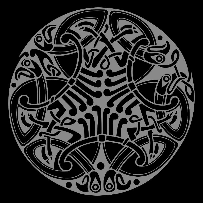 Interlaced Circle Celtic Knot Mandala