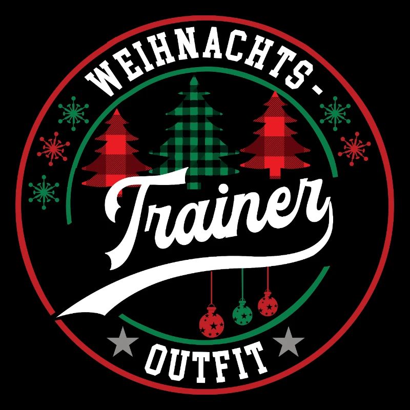 Trainer Weihnachten Mannschaft Teamtrainer Coach