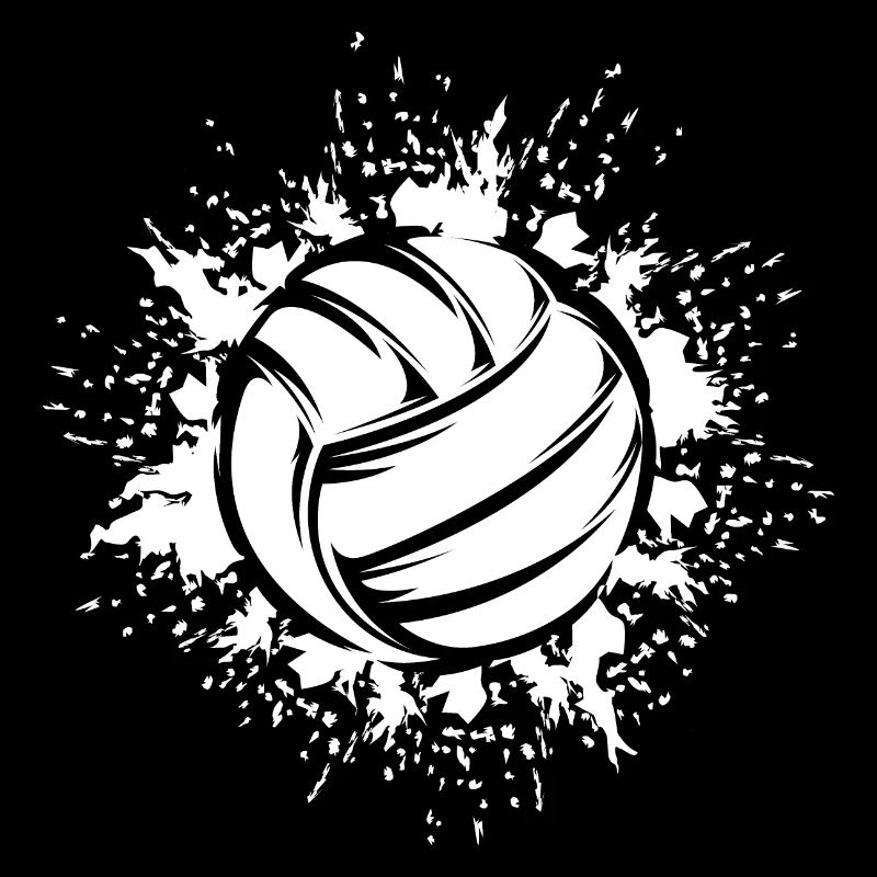 Volleyball Explosion Mannschaft Logo Illustration