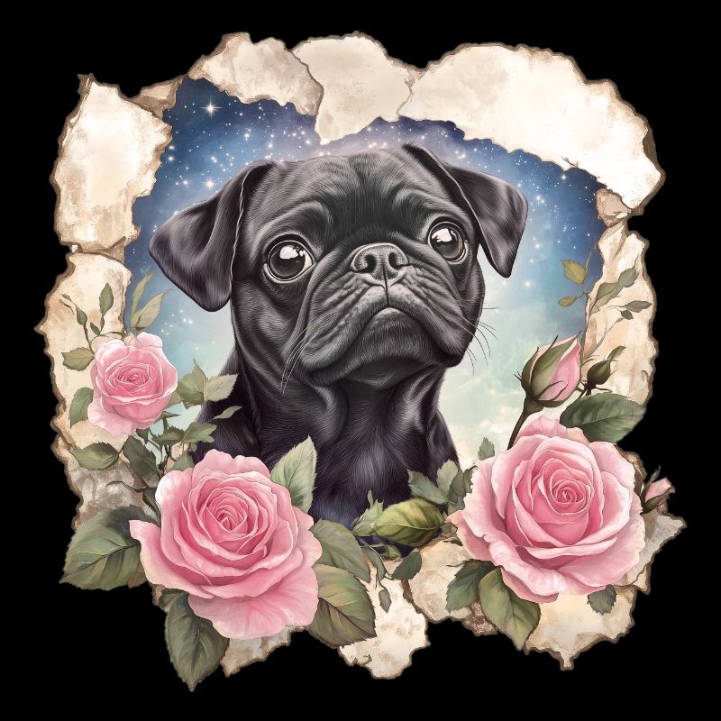 Schwarzer Mops