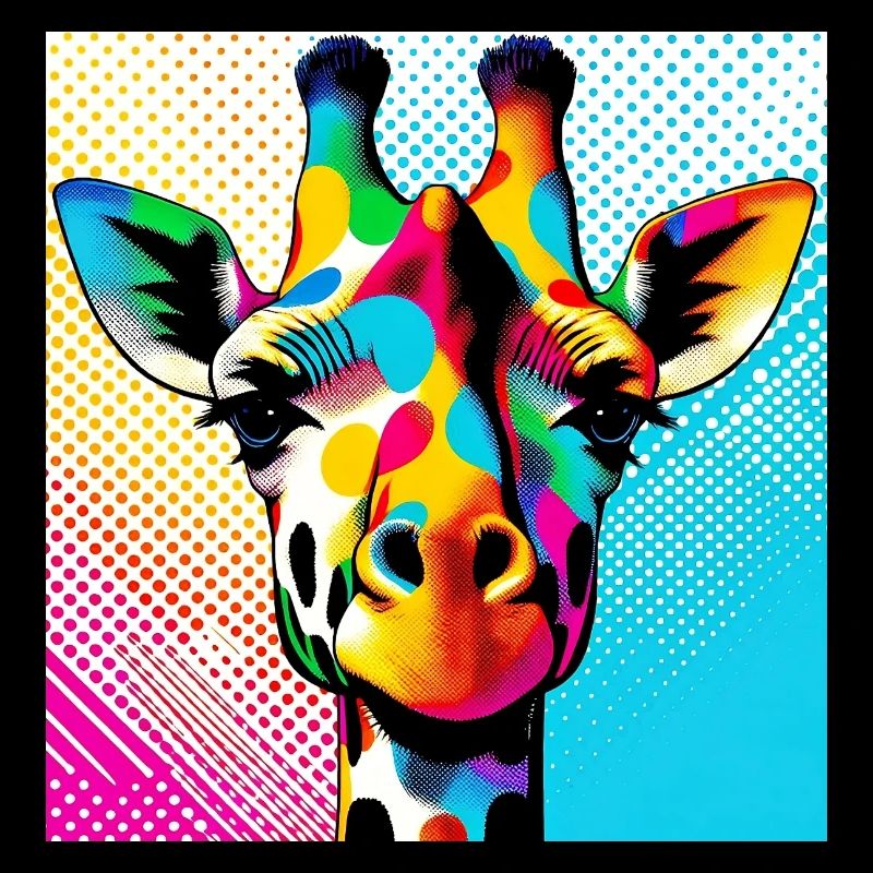 Giraffe Pop Art