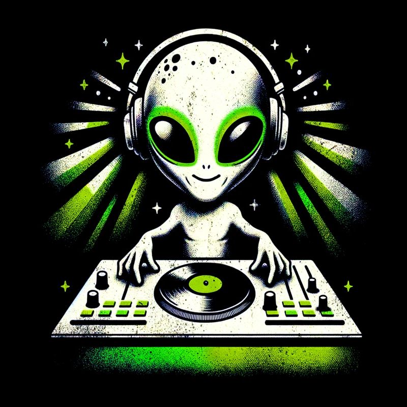 Alien DJ Vibes – Conception de rythmes verts cosmiques