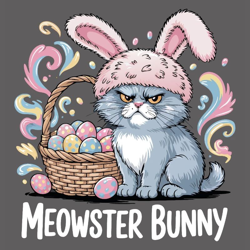 Meowster Bunny Easter Basket