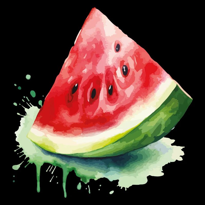 Éclaboussure d’aquarelle pastèque