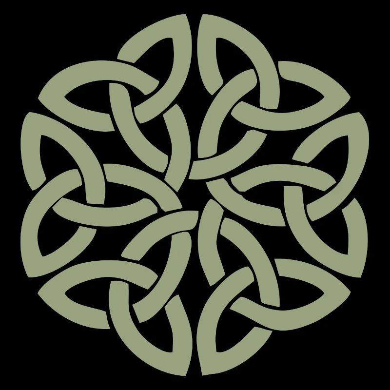 Entrelacement circulaire du nœud celtique