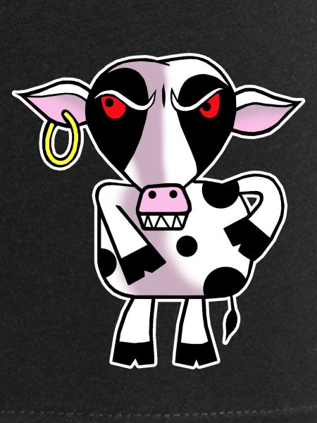 Angry cow