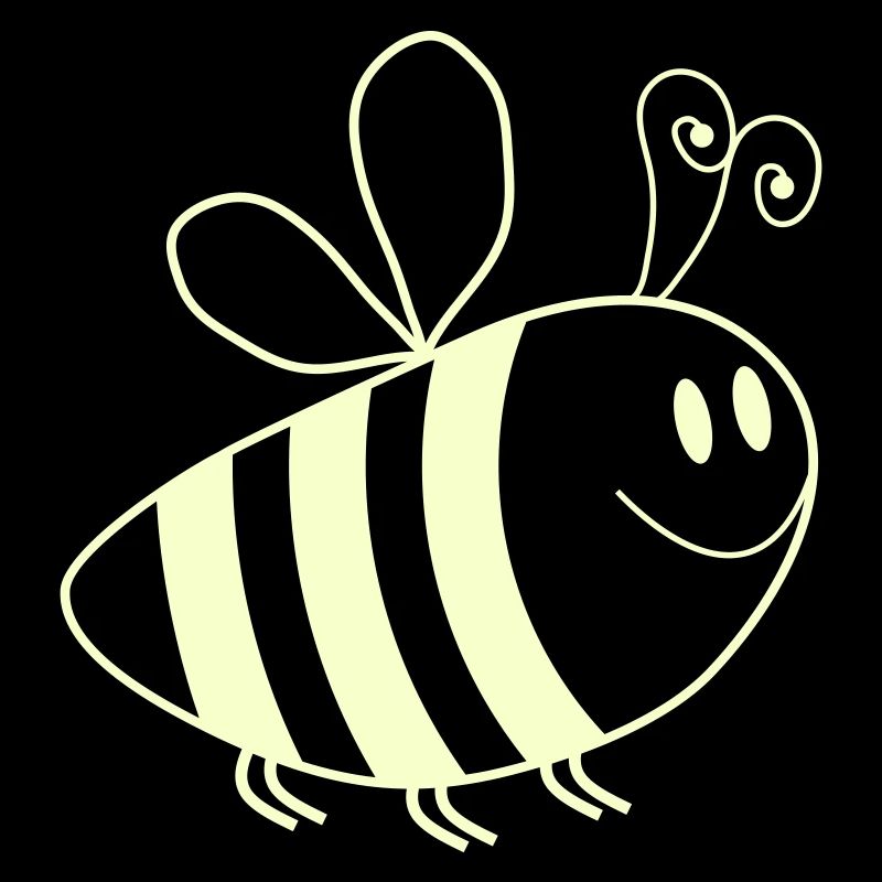 Lächelnde Bienchen Muster