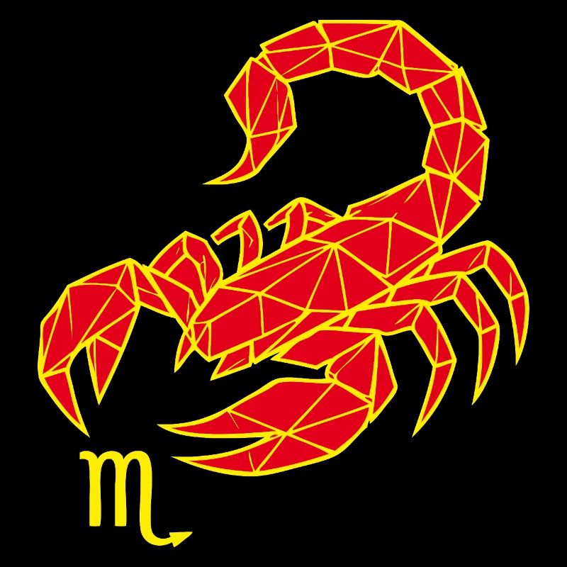 Geometric Scorpion Neon