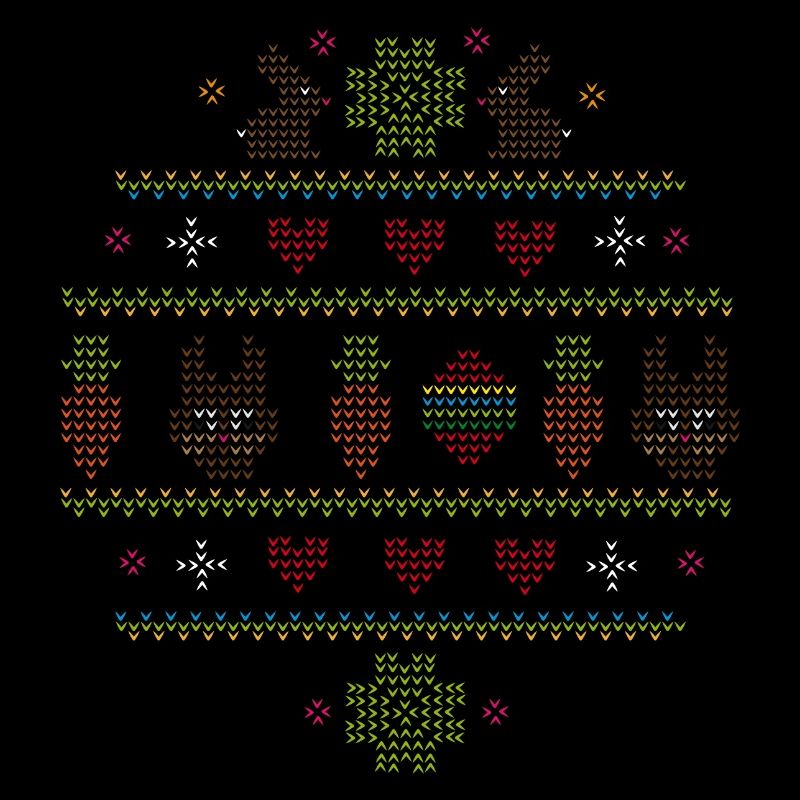 Easter motifs in knitting pattern style for Easter