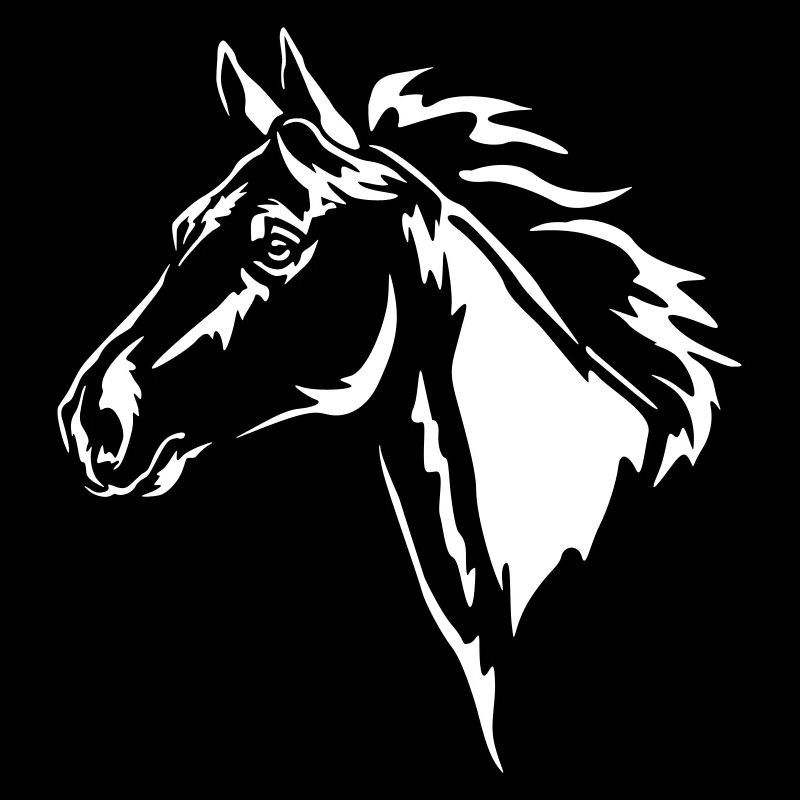 Pferd Kopf "Black Edition"