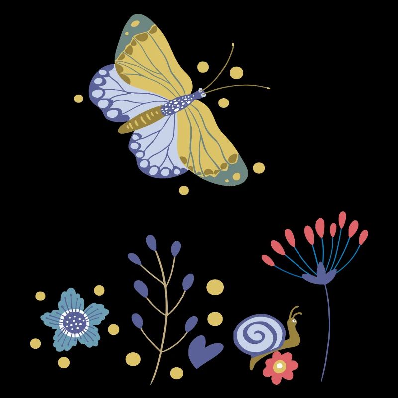 Mosaïque de Fleurs de Papillon