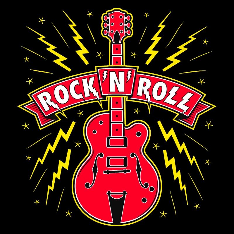 Guitare Rock 'n' Roll Bannière