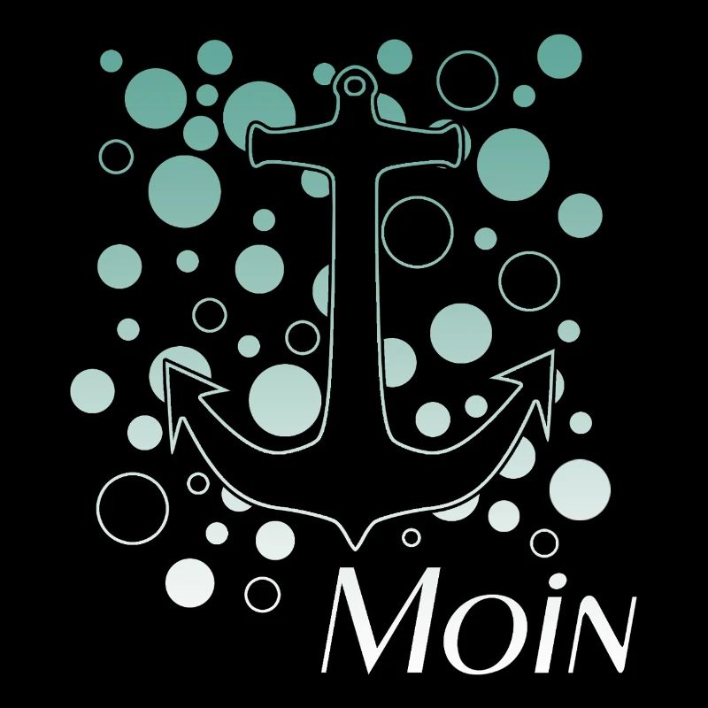Anker mit Blasen Moin Design