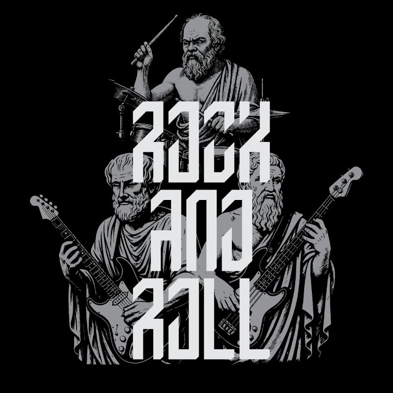 Classic Rock 'n' Roll antike Philosophenband T-S