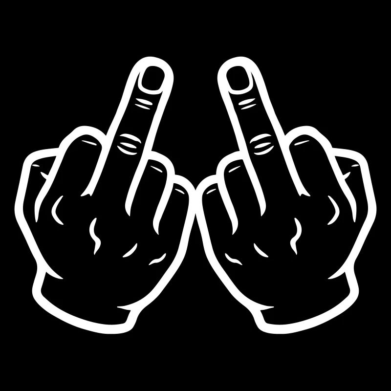 Hand Mittelfinger Frech