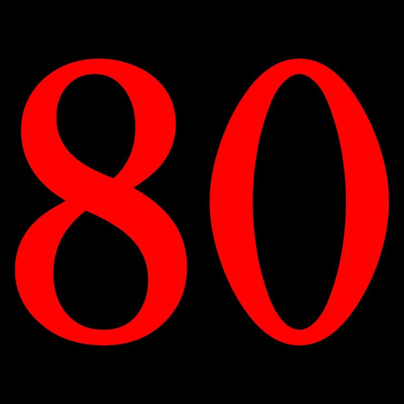80. 80 YEARS. 80th ANNIVERSARY. 80 YEARS ANNIVERSARY.