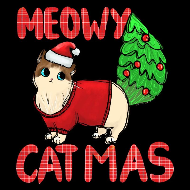 Pull de Noël Catmas Cat Meowy
